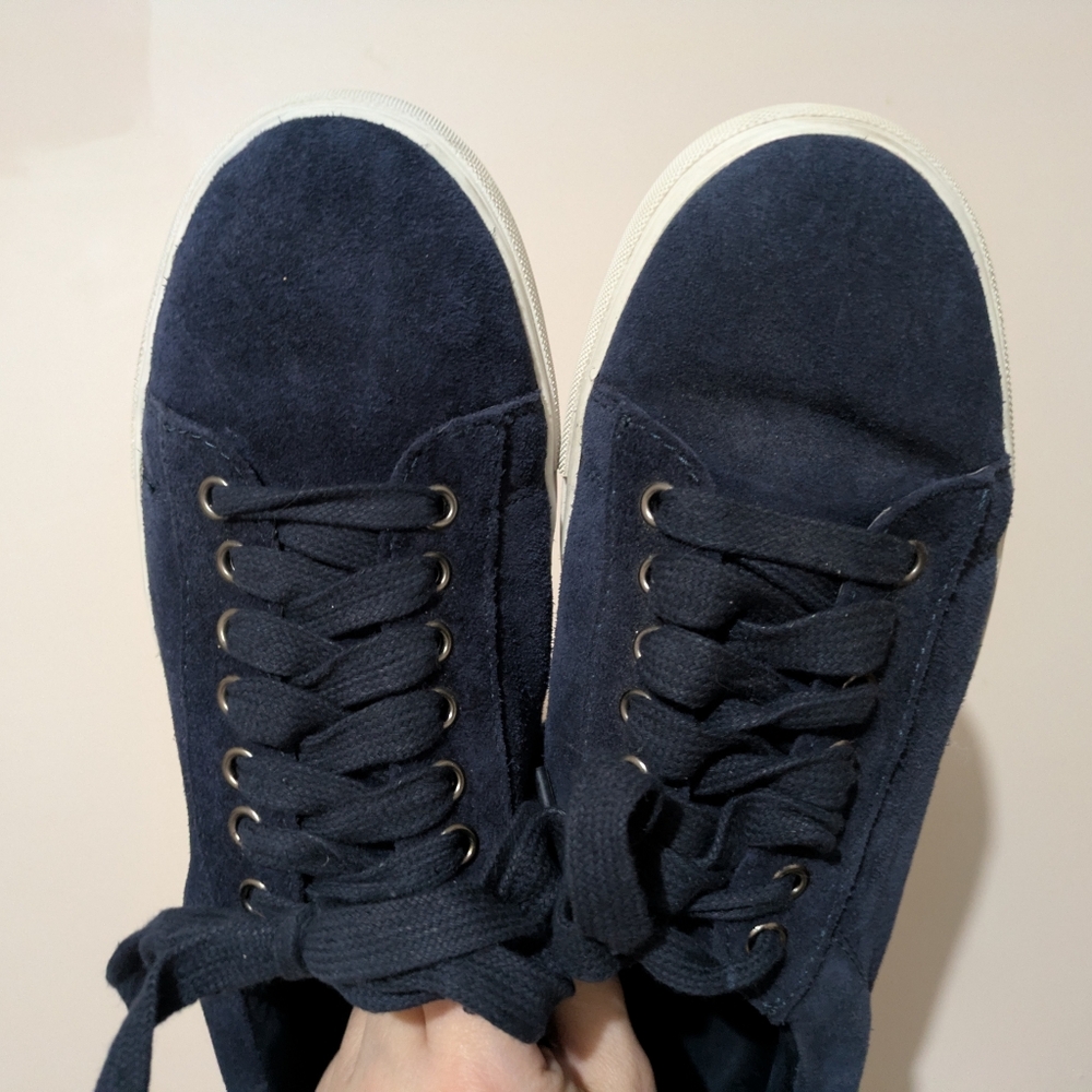 Brooks Brothers Red Fleece Blue Suede Shoes Comfort Sneakers Mens Size 9 EUC